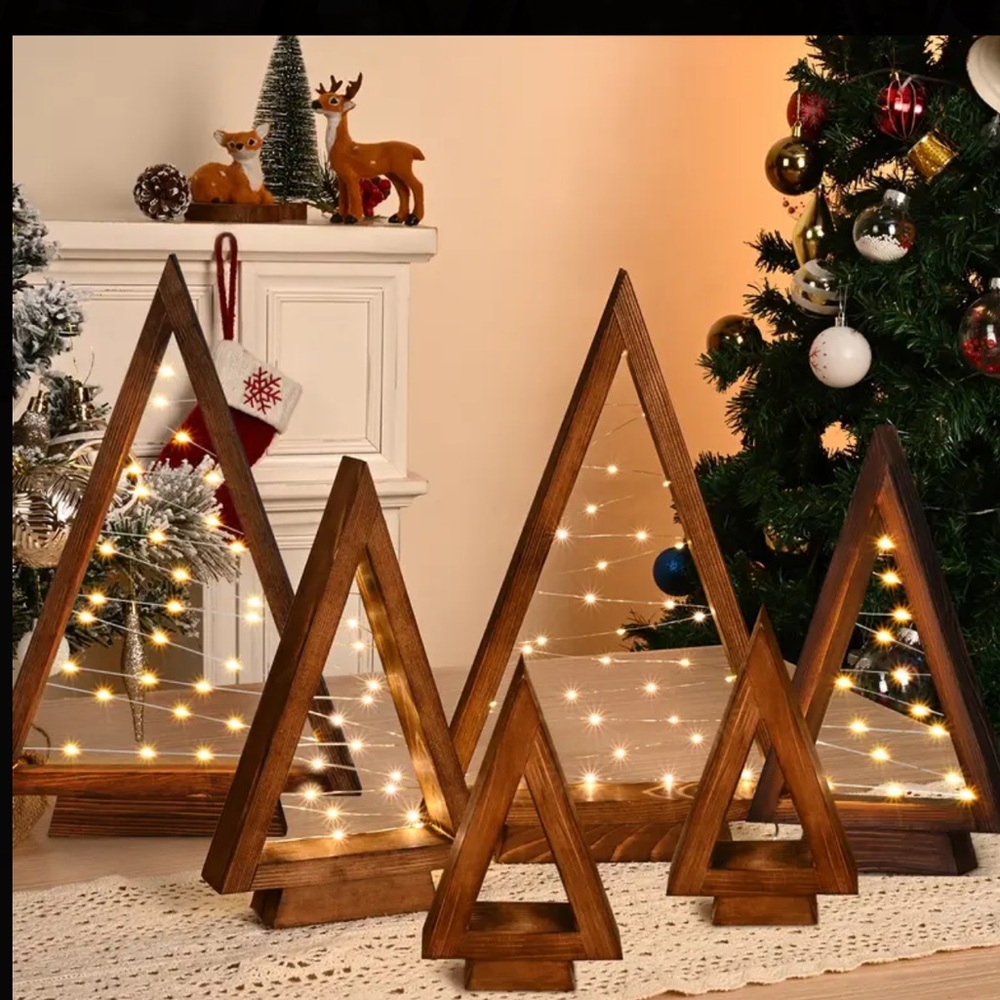 Modern Farmhouse Wooden Christmas Trees Holiday Décor by AJ SouthernCharm - Picture 3 of 4